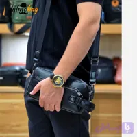 کیف دستی دوشی مردانه چرم وارداتی شوزبگ
