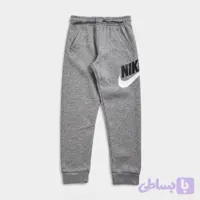 شلوار راحتی پسرانه دخترانه برند نایک nike طوسی راحت آزاد دورس کش پسرونه اورجینال استوک اصل لطیف ورزشی