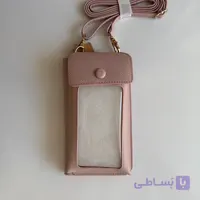 کیف موبایل و کارت برند I am صورتی