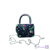 کیف دوشی-زنجیری مخمل ساسویه مدل تینا (کد 580)