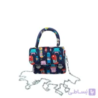 کیف دوشی-زنجیری مخمل ساسویه مدل تینا (کد 577)