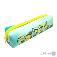 جامدادی تک‌زیپ مخمل ساسویه مدل مینیون‌ها (کد 3122)