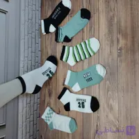 جوراب بچه گانه نیم ساق کش اسپرت ۴ سایز از سایز ۳ تا ۶