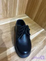 کفش طرح چرم مشکی پسرانه