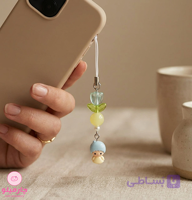 آویز موبایل طرح لاله و پسر