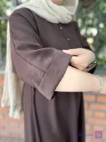 پیراهن زنانه بلندقهوه ای دیورا