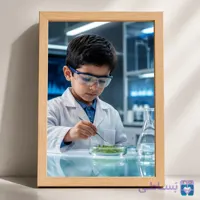 قاب کودک دانشمند کوچک