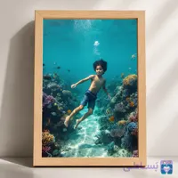 قاب کودک غواص کوچک