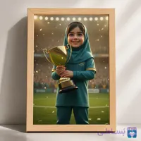 قاب کودک ستاره فوتبال