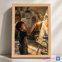 قاب کودک نقاش موزه
