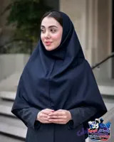 مقنعه مشکی تترون بروجرد قد 100
