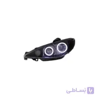 چراغ جلو اسپرت 206 طرح باکستر