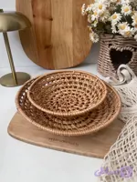 سبد گرد راتان