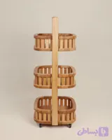 ●سبد سه طبقه چرخدار