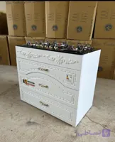 اجاق گاز جنرال طرح ام دی اف روی شیشه سه کشو