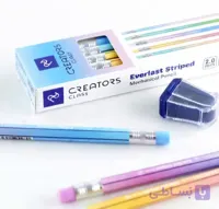 مداد مکانیکی 2 میلی متری creators class everlast striped + تراش اختصاصی