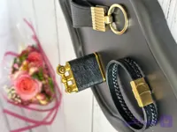 ست فندک و دستبند و جاکلیدی چرم