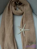 شال ساده نخی چهارفصل