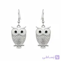 گوشواره زنانه جغد نقره ای