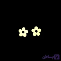 گوشواره زنانه طرح گل سبز
