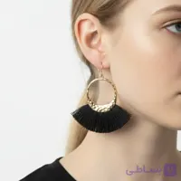 گوشواره زنانه ریشه ای مشکی