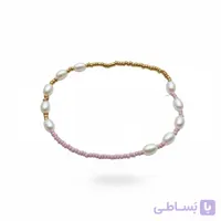 دستبند زنانه کشی مروارید دار رنگی