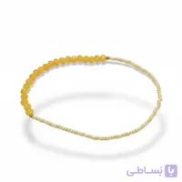 دستبند زنانه کشی نگیندار نارنجی
