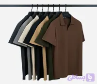 تیشرت مراکشی نیم یقه پارچه کبریتی وارداتی