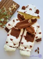 کاپشن سرهمی تدی گلدوزی