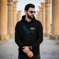 هودی سه نخ پنبه داخل کرک طرح قمارباز