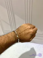 دستبند بنگل مردانه مدل پیچی