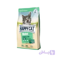 غذای خشک گربه هپی کت با طعم گوشت مرغ، بره و ماهی Happy Cat Minkas Perfect Mix