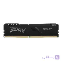 رم دسکتاپ DDR4 کینگستون تک کاناله 3200 مگاهرتز مدل FURY BEAST ظرفیت 8 گیگابایت CL16