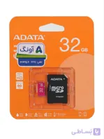 کارت حافظه میکرو ای دیتا Premier C10 ظرفیت ۳۲ گیگابایت با خشاب