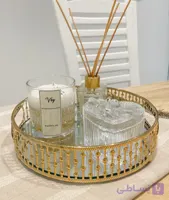 سینی دکوری و پذیرایی طلایی وارداتی