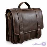 کیف اداری مردانه چرم میراث مدل 88 قهوه ای سوخته و عسلی (چرم طبیعی)