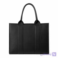 کیف چرم زنانه مدل توت بگ چرم میراث رنگ مشکی فلوتر (چرم طبیعی)