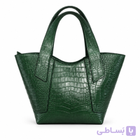 کیف چرم زنانه مدل 77 چرم میراث رنگ زرشکی روکو (چرم طبیعی)