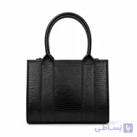 کیف چرم زنانه مدل 77 چرم میراث رنگ مشکی لیزارد (چرم طبیعی)
