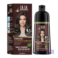 شامپو رنگ جاجا Jaja شماره 6.1 رنگ قهوه ای دودی تیره حجم 300 میل
