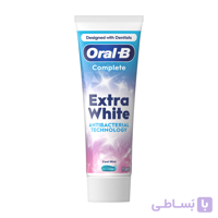 خمیر دندان سفید کننده اورال بی Oral-B سری Complete مدل Extra White حجم 75 میل