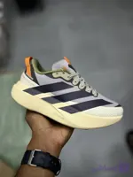 کتونی آدیداس آدی زیرو طوسی کرمی ست کاپلی | Adidas Adizero Evo SL ATR Grey Cream