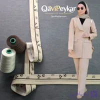 آستر کمر شلوار زنانه داکرون با چاپ دیجیتال برند شخصی | قدک پارچه‌ای ۱۳۵ گرم