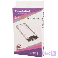 باکس هارد 2.5 اینچ Type-C ونتولینک مدل شیشه ای