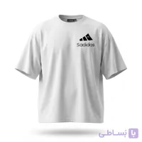 تیشرت سفید طرح آدیداس غمگین کد 24817