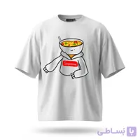 تیشرت سفید طرح سوپ رمه کد 69005