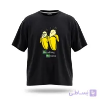 تیشرت مشکی طرح برکینگ موزی کد 73891
