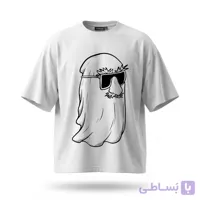 تیشرت سفید طرح روح دماغ گنده کد 90342