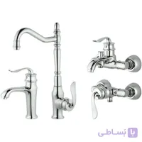 ست شیرآلات 4 تکه شیرآلات رز مدل مینی آرنیکا