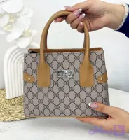 کیف زنانه مدل تارا دسته چوبی و چرمی دارای بند بلند